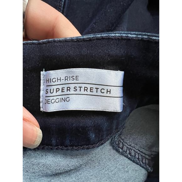 NWT Lane Bryant Women's Pull-On High-Rise Sateen Jegging Jeans Navy Blue Size 28 - Picture 10 of 13